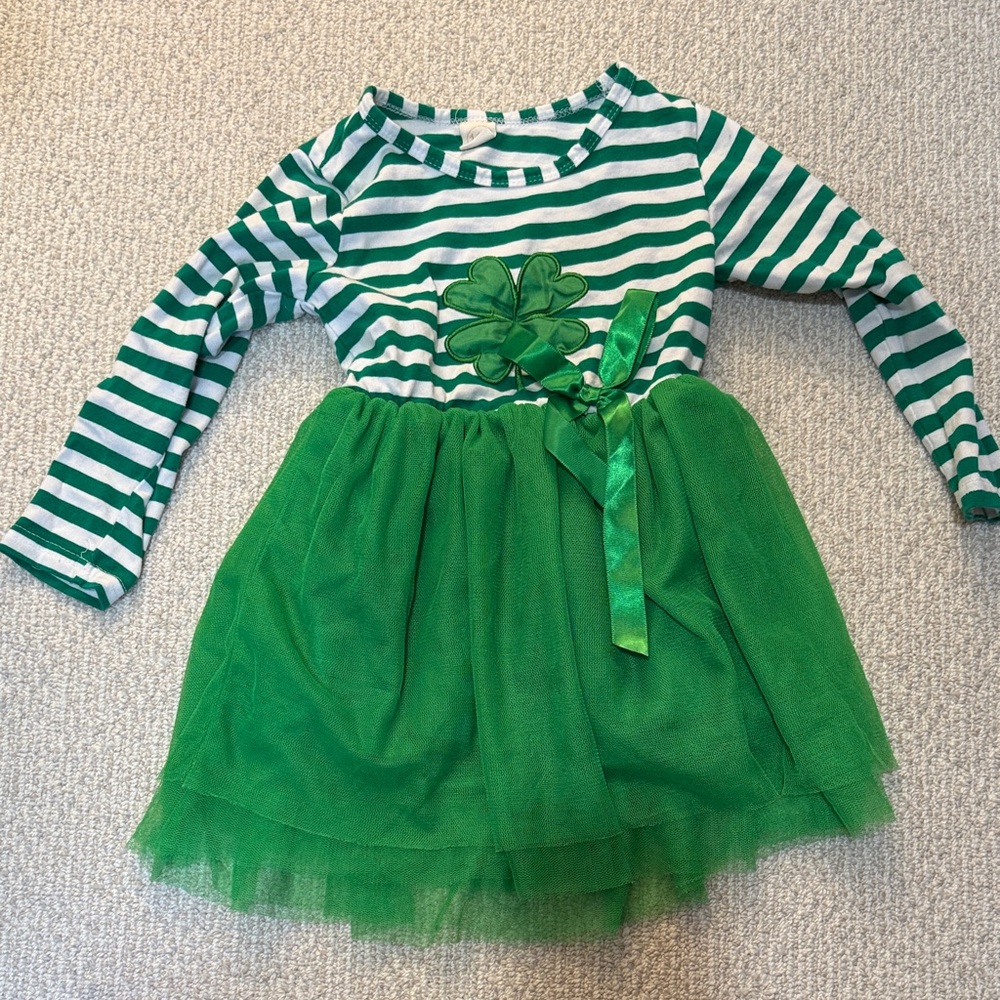 Green Striped St Patrick’s Day Dress
